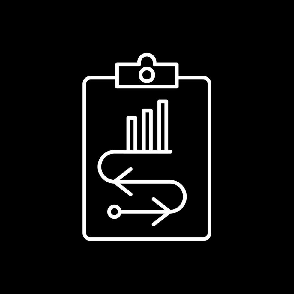 Marketing Strategy Line Inverted Icon vector