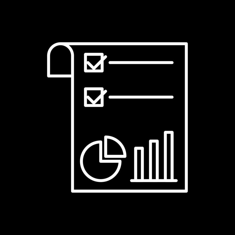 Market Trends Line Inverted Icon vector