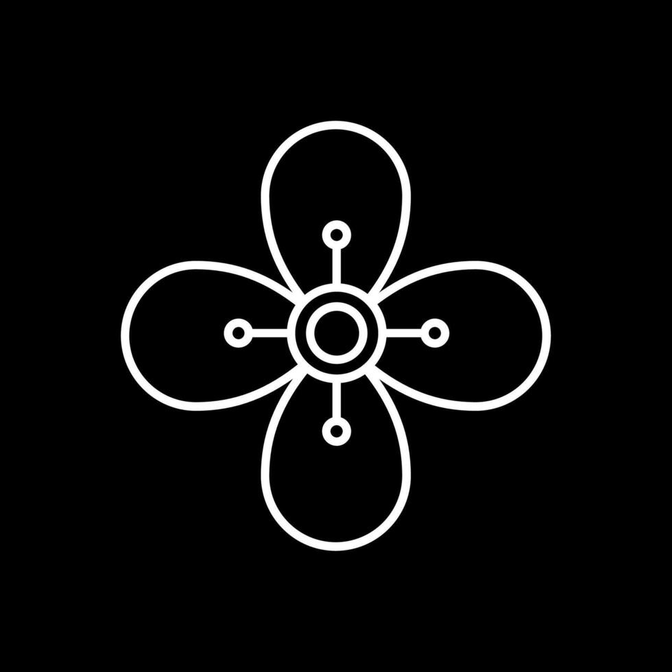Pear Line Inverted Icon vector