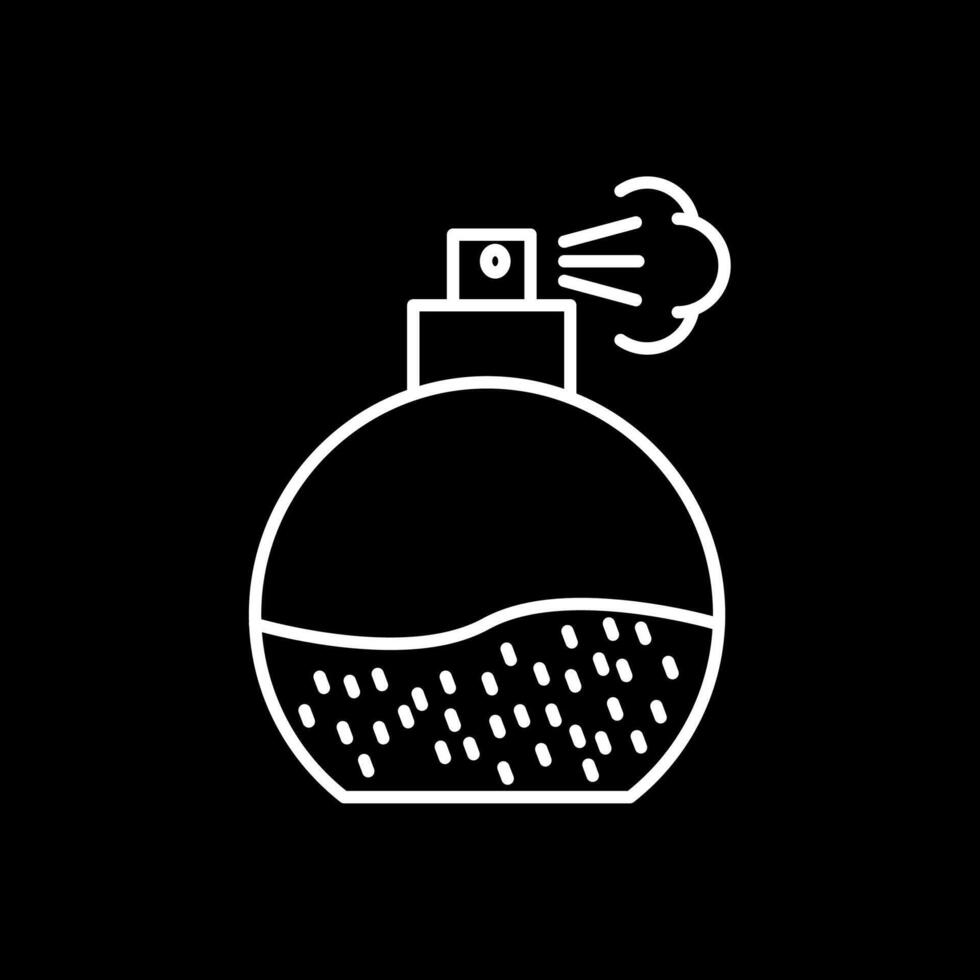 Fragrance Line Inverted Icon vector