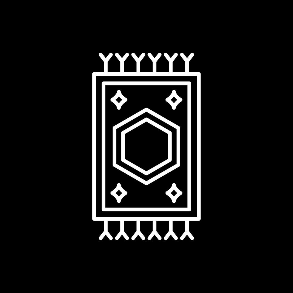 Carpet Line Inverted Icon vector