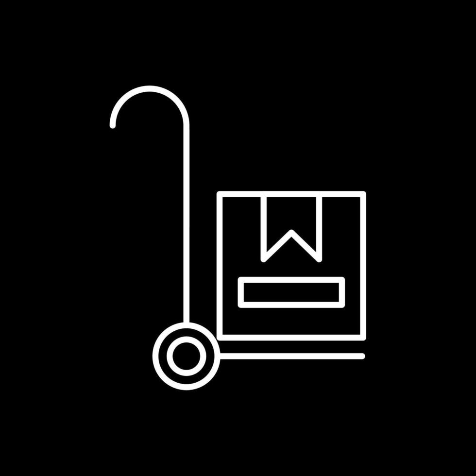 Trolley Line Inverted Icon vector