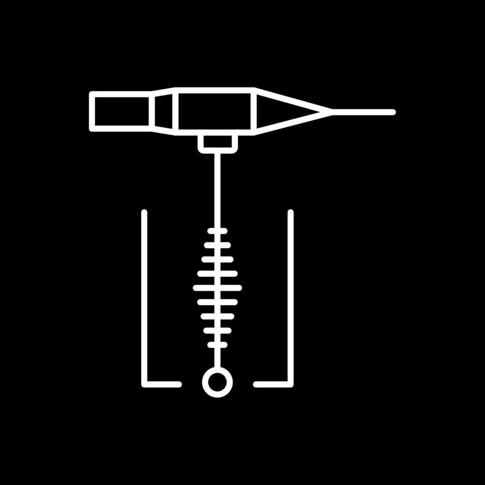 Welding Line Inverted Icon vector