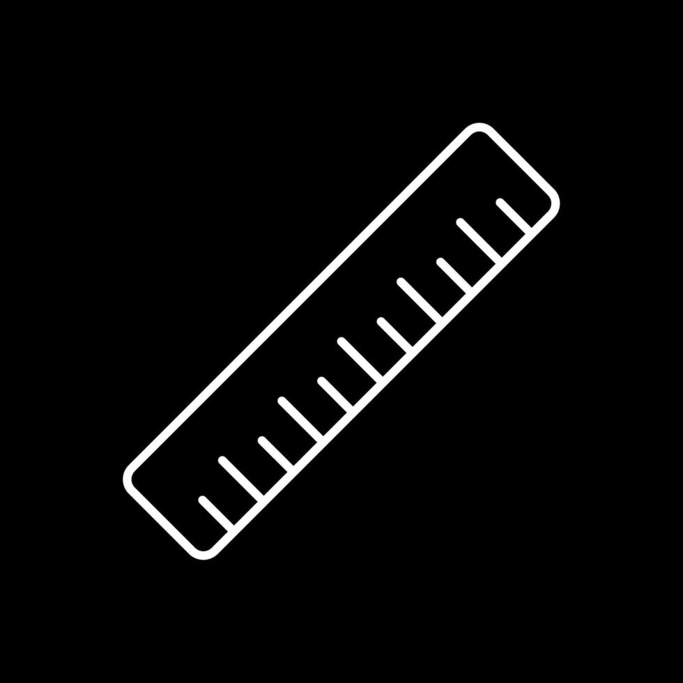 Ruler Line Inverted Icon vector