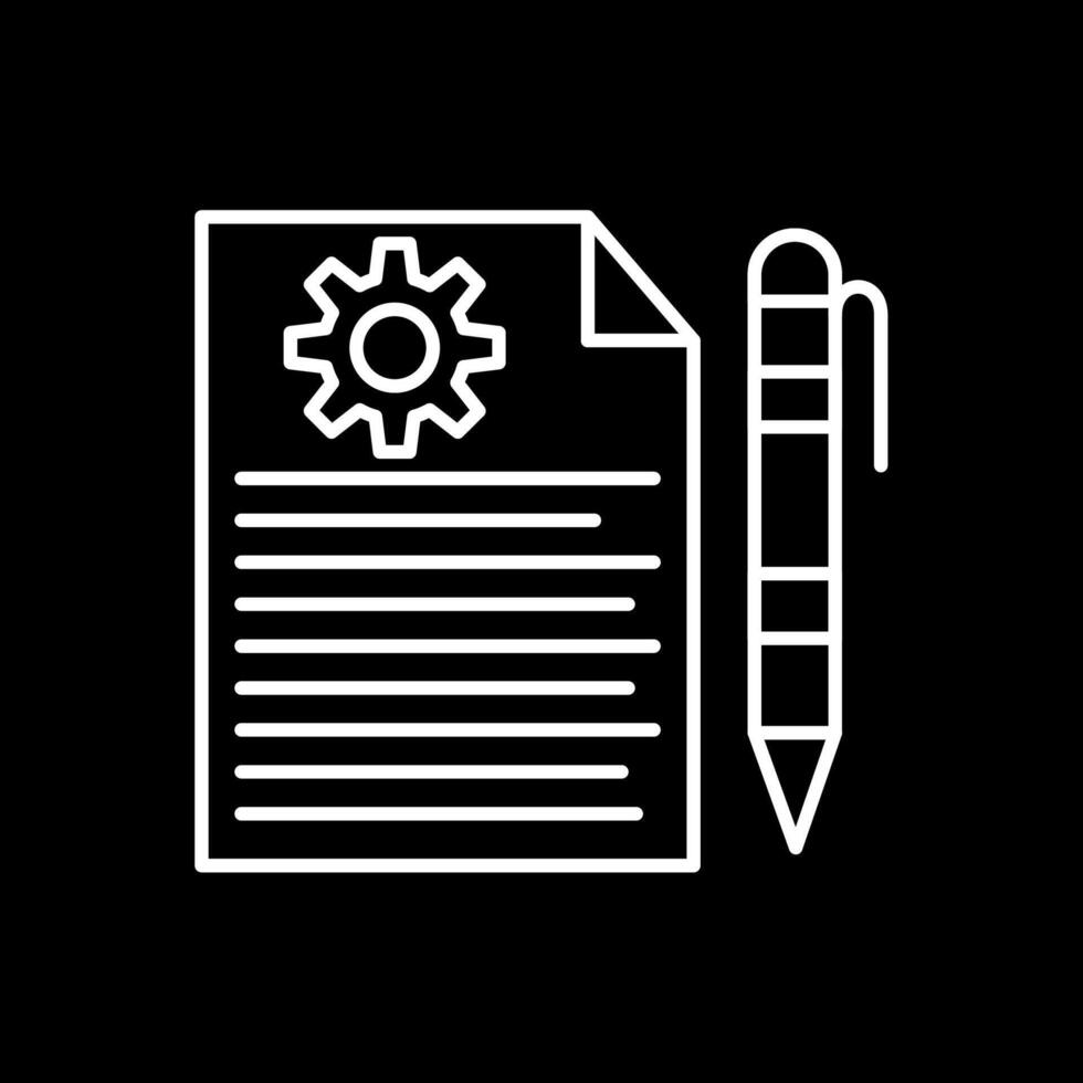 Business Line Inverted Icon vector