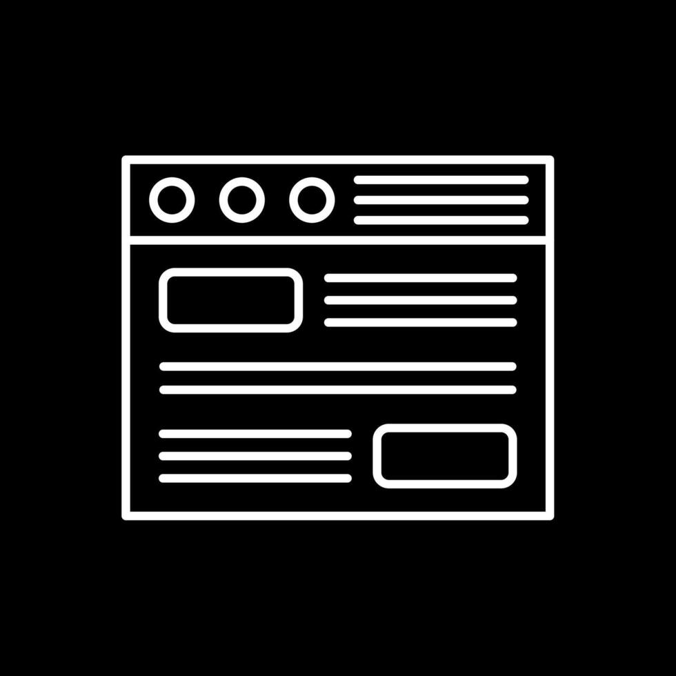 Process Line Inverted Icon vector