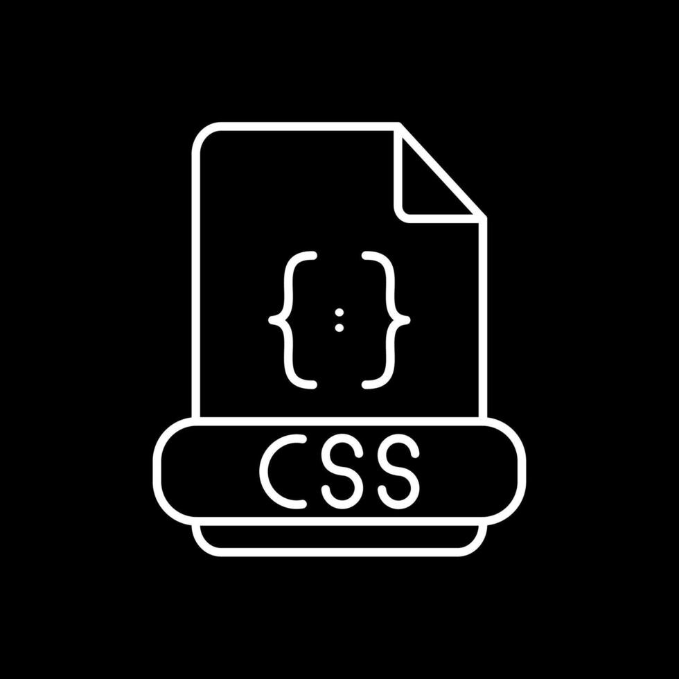 Css Line Inverted Icon vector
