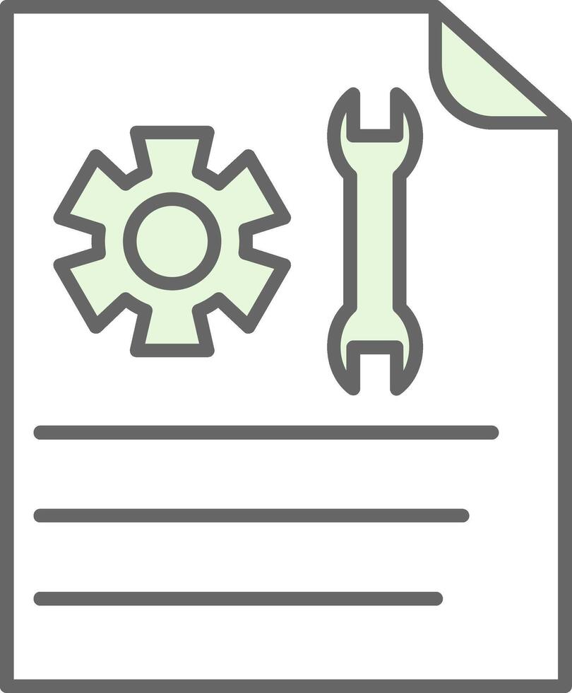 Technical Support Fillay Icon vector