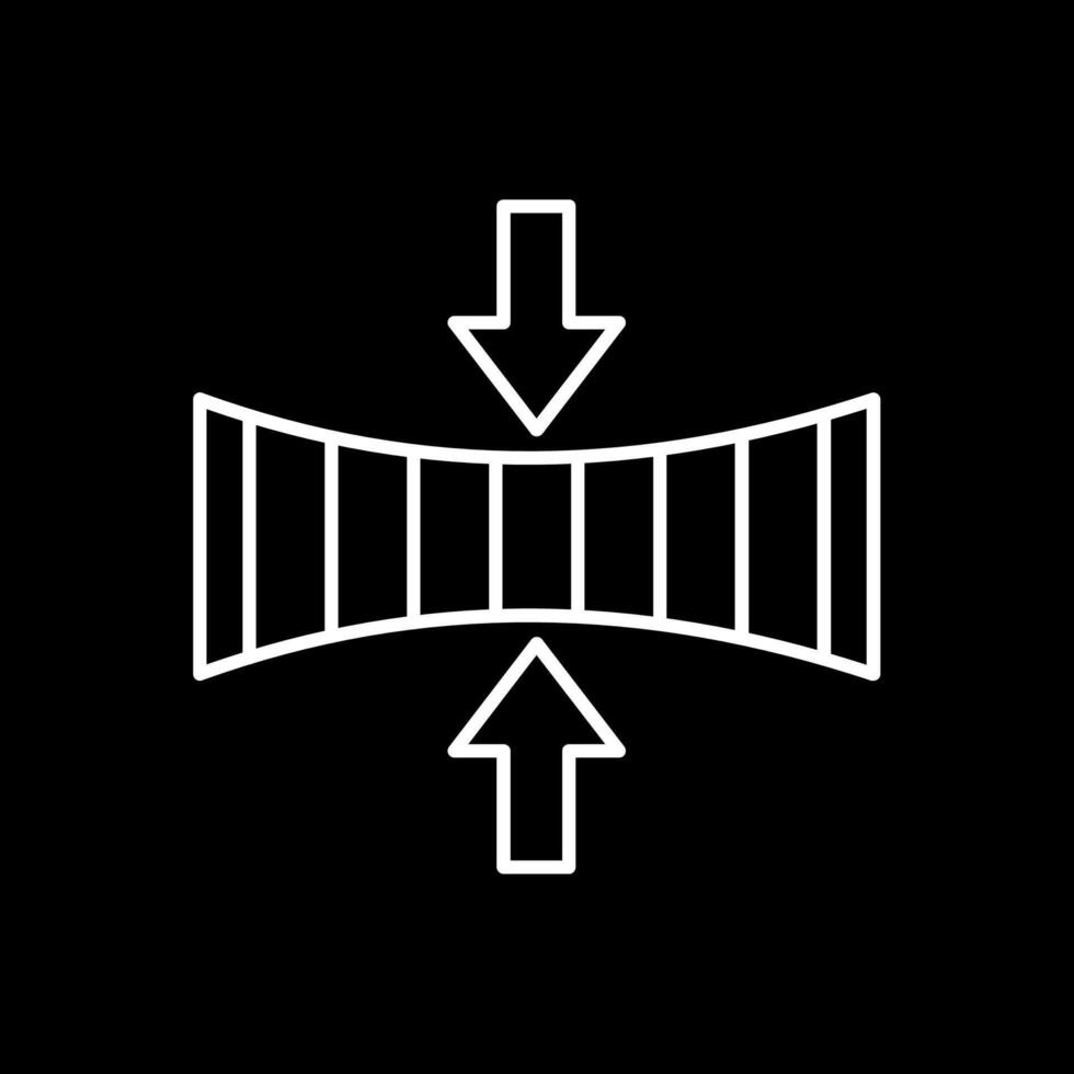 Elasticity Line Inverted Icon vector