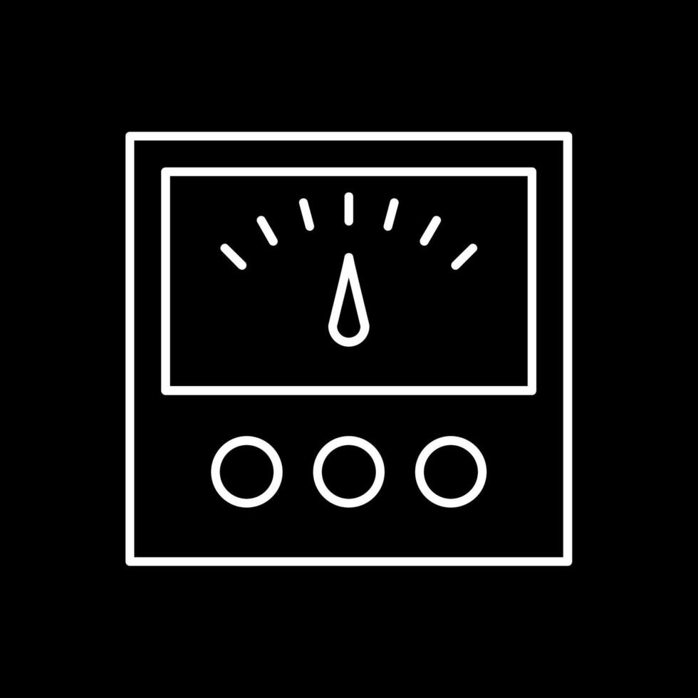 Voltage Indicator Line Inverted Icon vector