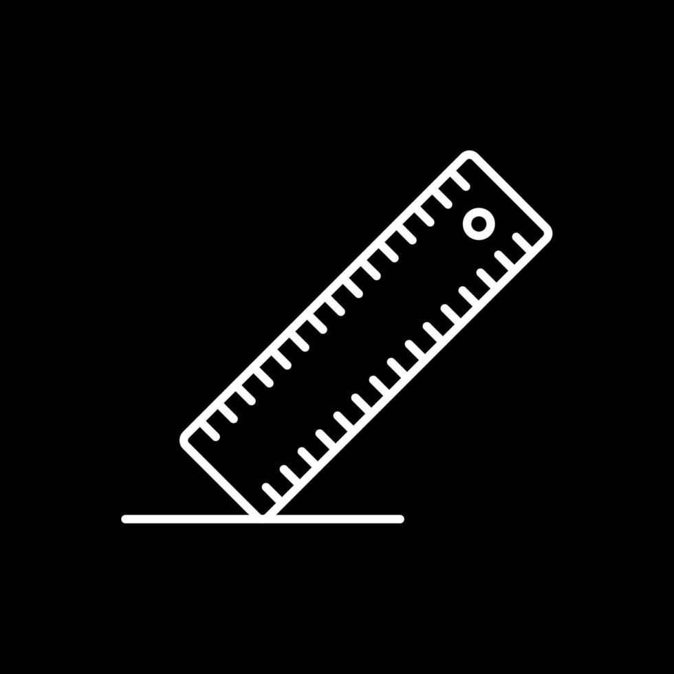 Ruler Line Inverted Icon vector