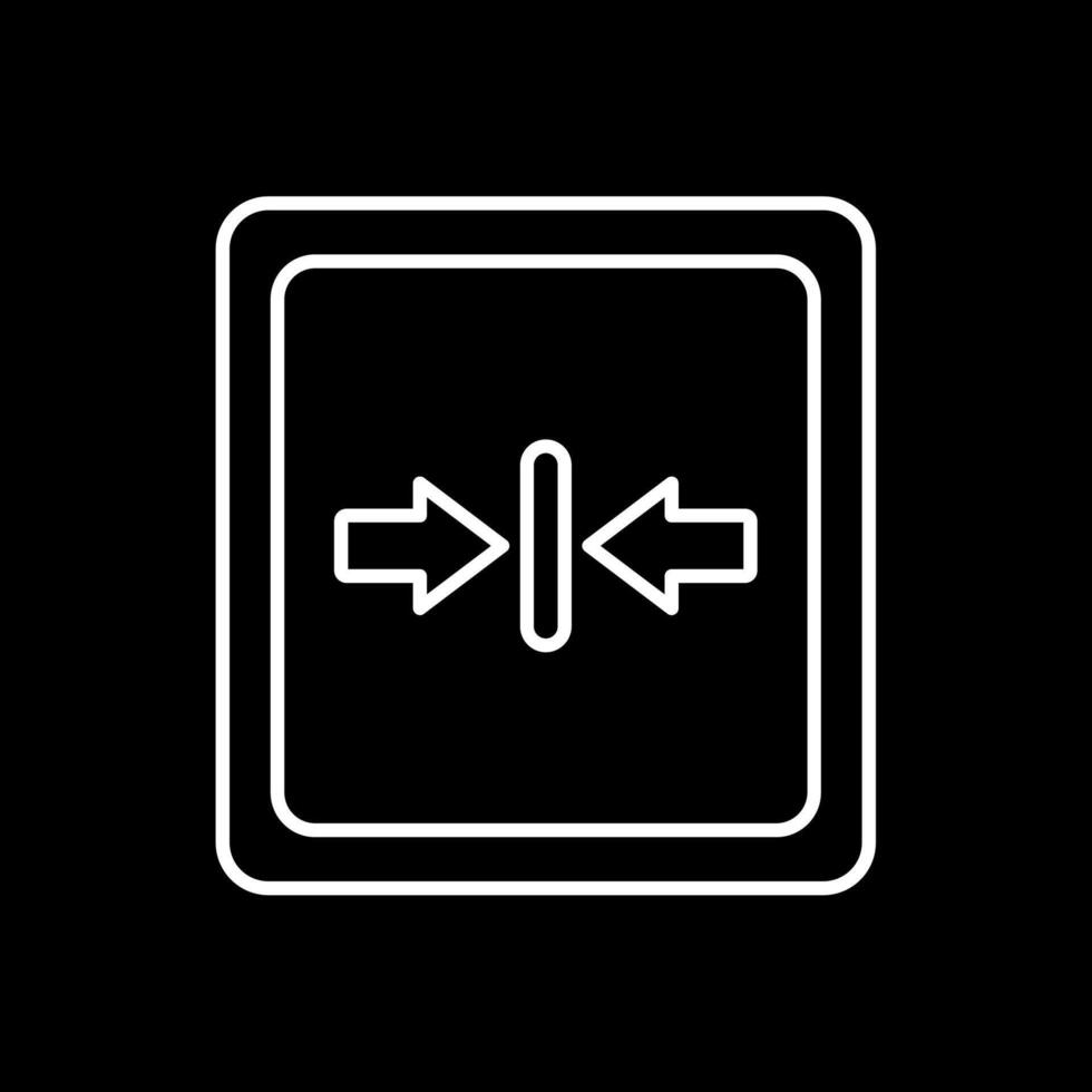 Minimize Line Inverted Icon vector