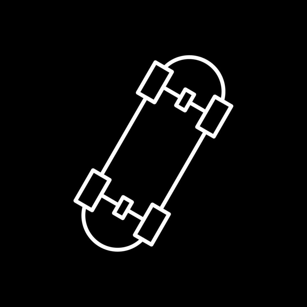 Skates Line Inverted Icon vector