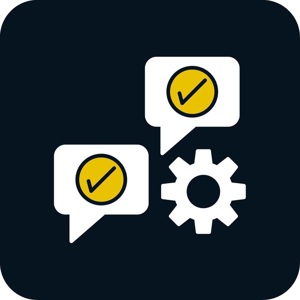 Communicate Glyph Two Color Icon vector