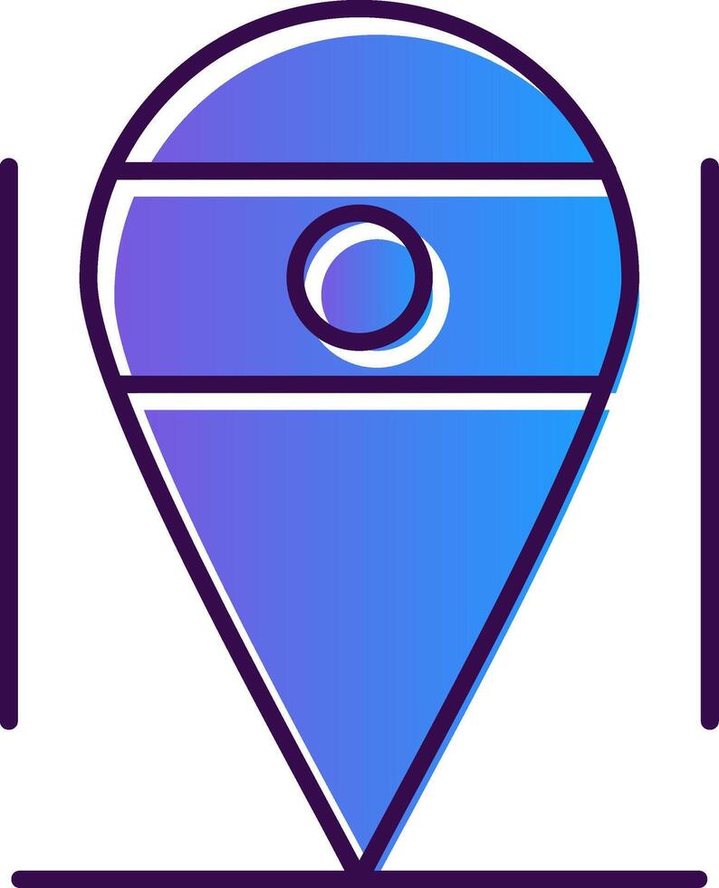 Location Gradient Filled Icon vector