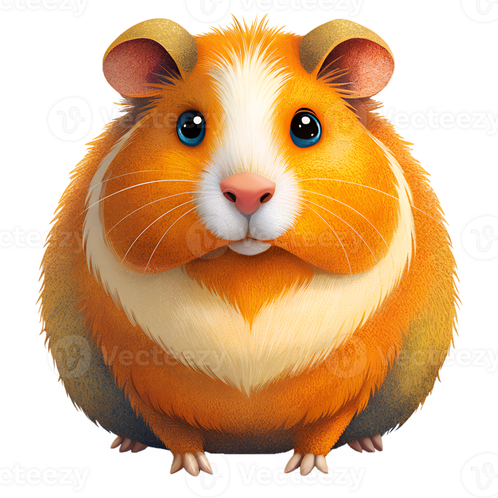 Guinea pig isolated on transparent background png