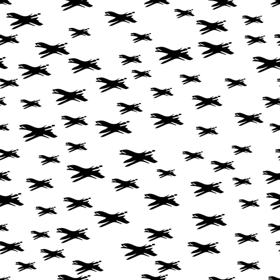 Seamless pattern with hand drawn cross symbols vector