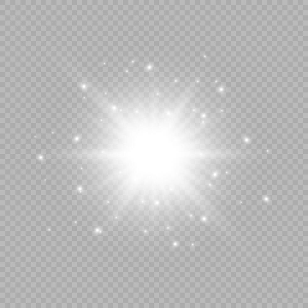 Light effect of lens flares vector