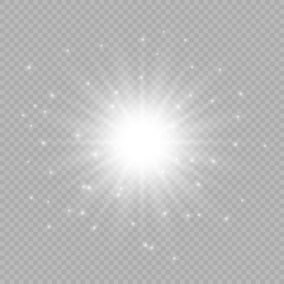 efecto de luz de destellos de lente vector