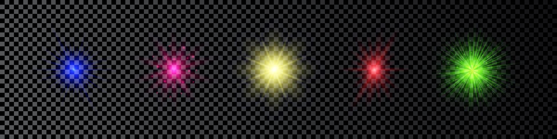 Light effect of lens flare vector