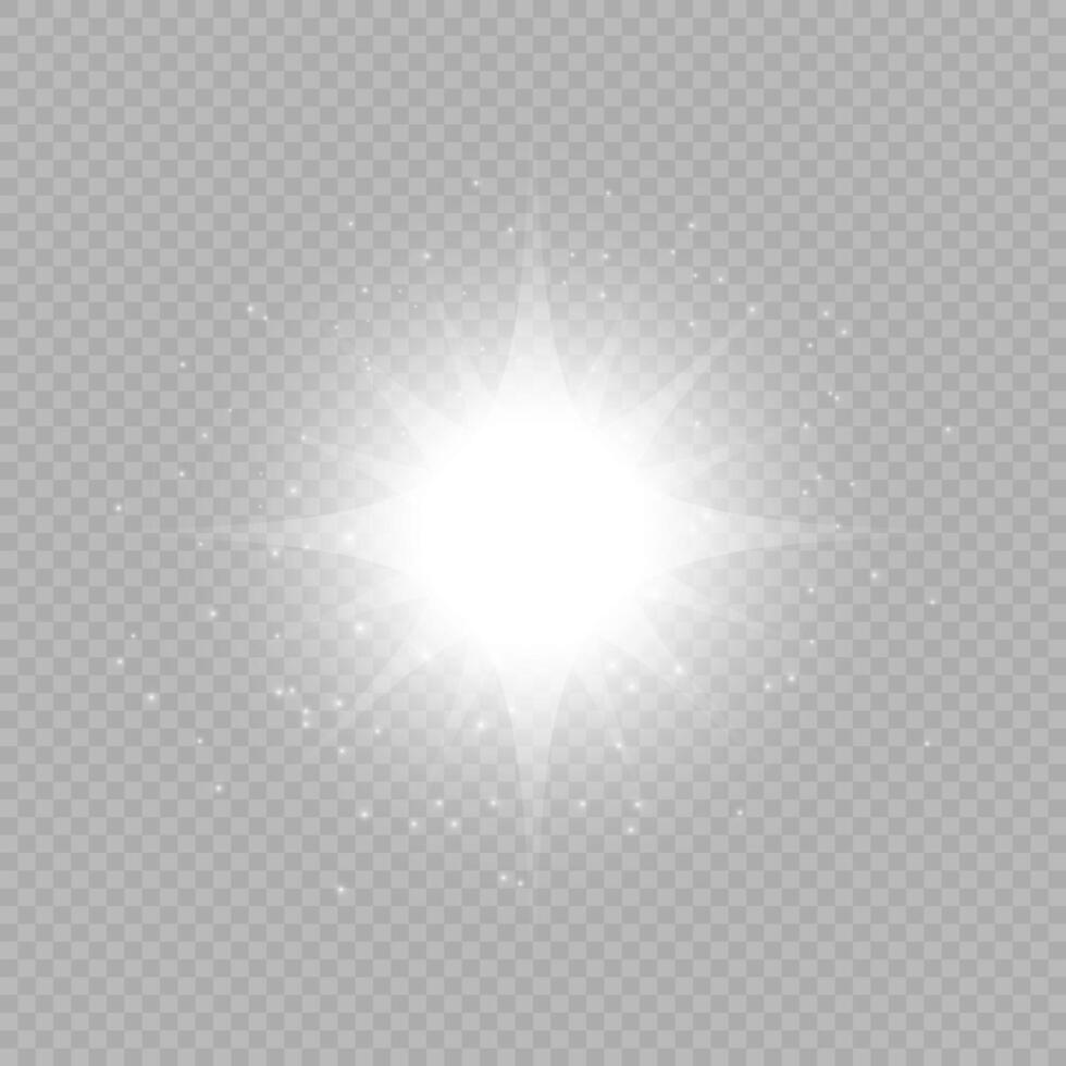 Light effect of lens flares vector