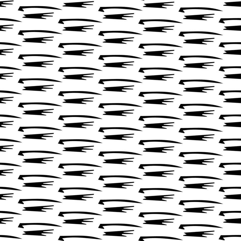 Seamless pattern with sketch squiggle vector