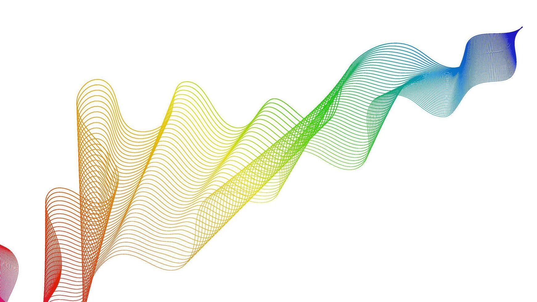 Abstract backdrop with wave gradient lines vector