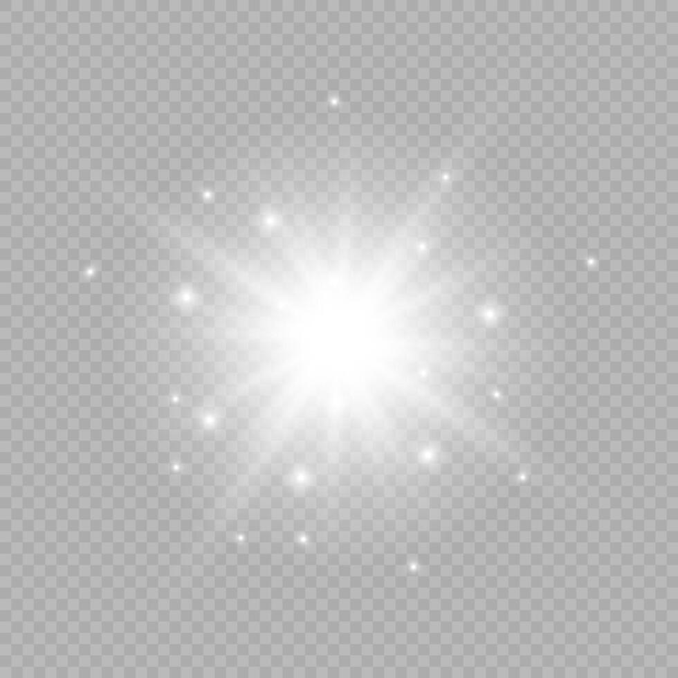 Light effect of lens flares vector