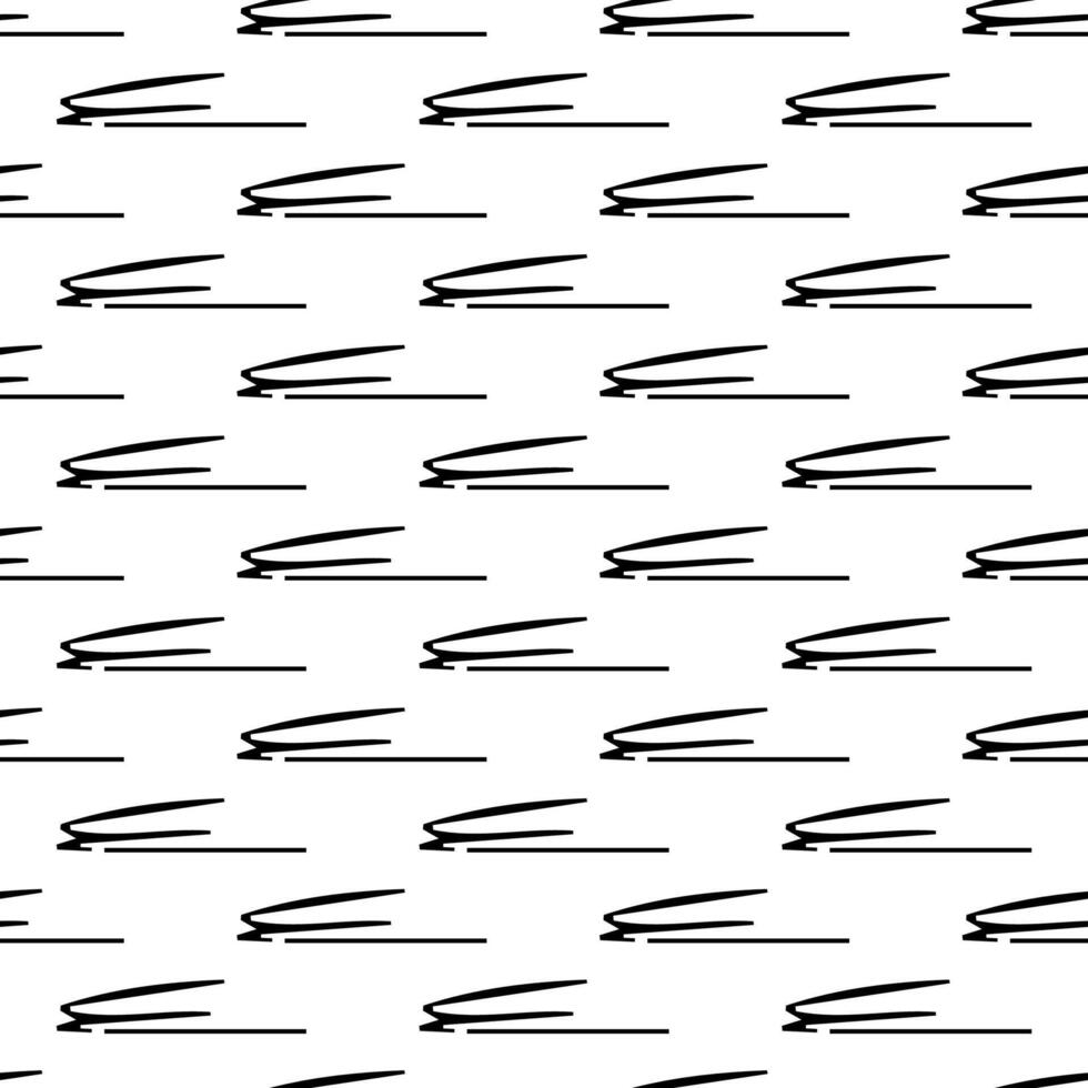 Seamless pattern with black pencil brushstrokes vector