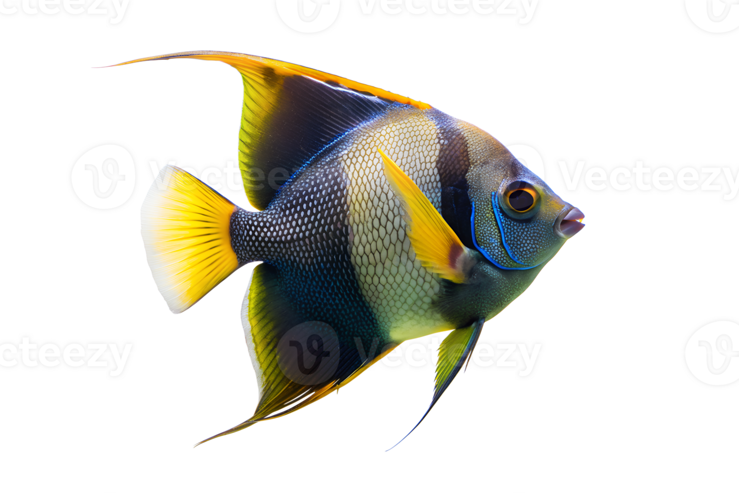 Angel fish on transparent background png