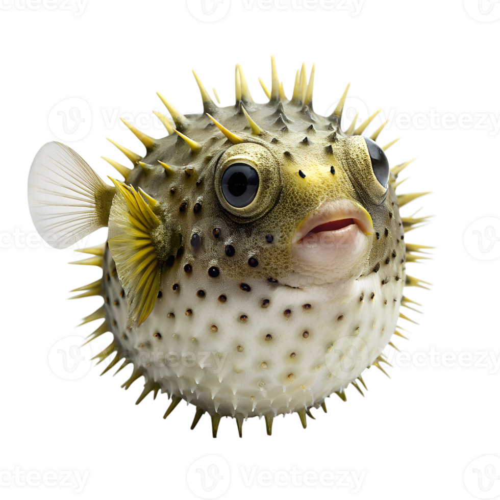 Puffers fish on transparent background png