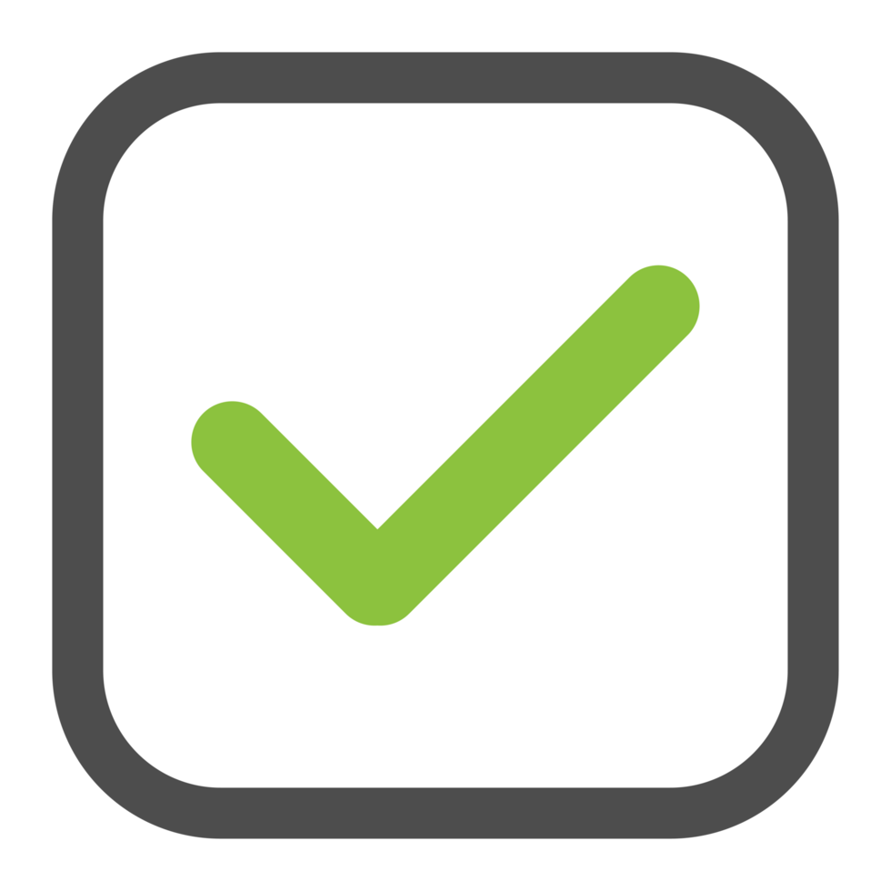 Checkmark Box Outline Icon png