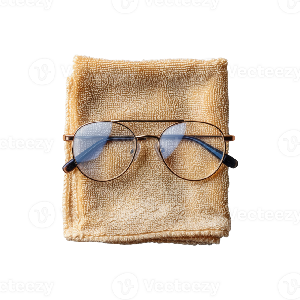 cleaning cloth for eyewear on transparent background png