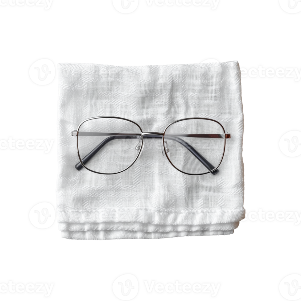 nettoyage tissu pour lunettes sur transparent Contexte png