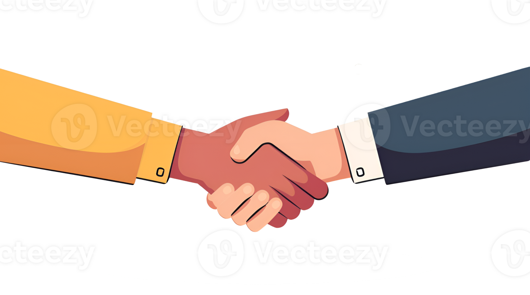 Handshake gesture illustration png