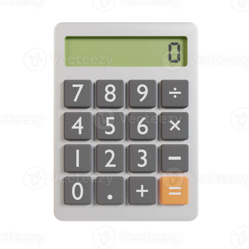 3d Calculator Illustration Icon png