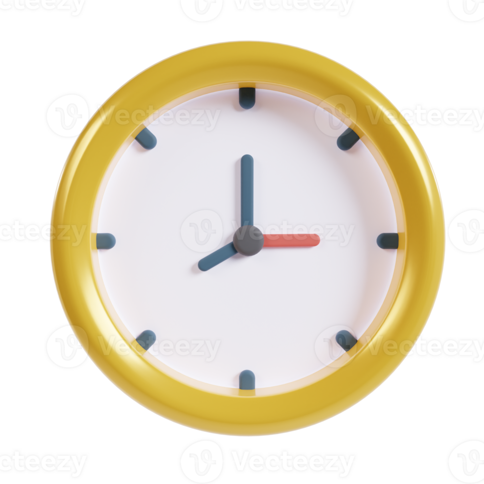 3d Clock Illustration Icon png