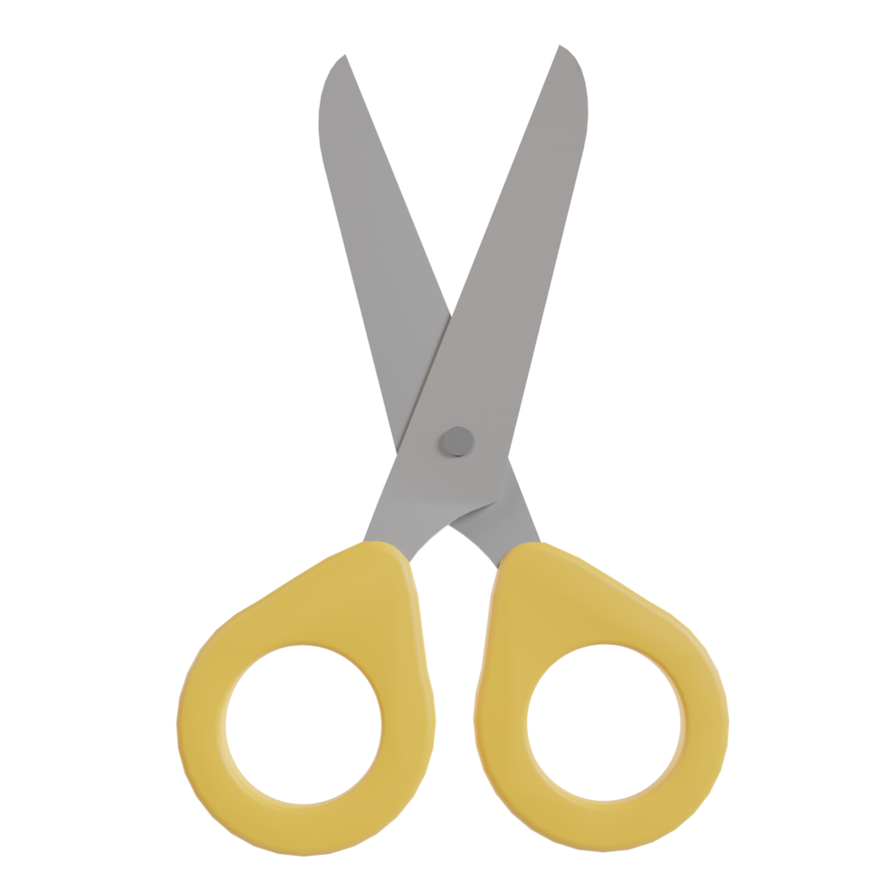 3d Scissors Illustration Icon png