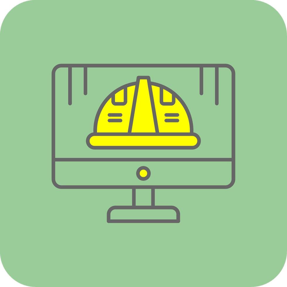 Computer Filled Yellow Icon 42841956 Vector Art at Vecteezy