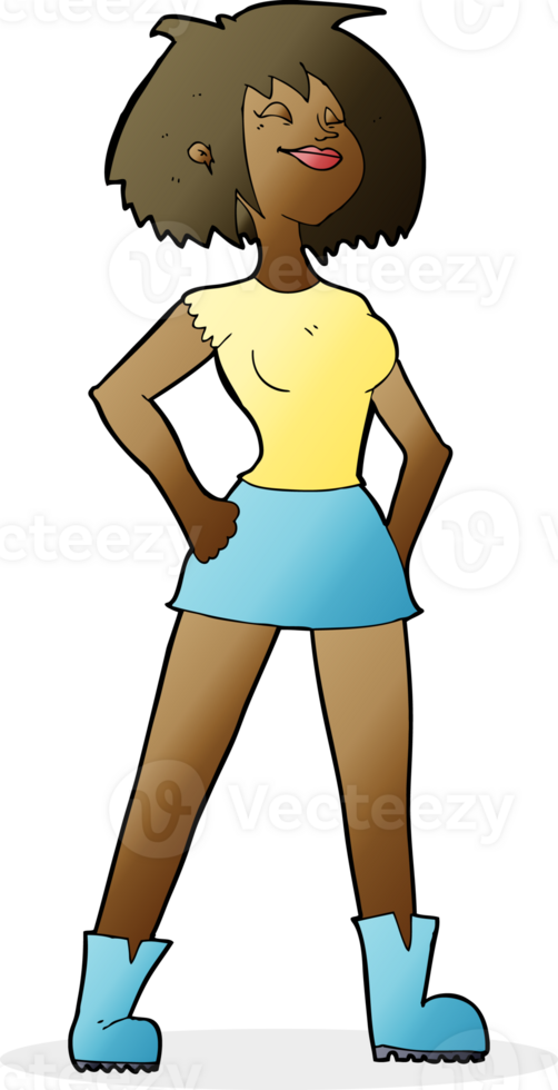 cartoon capable woman png
