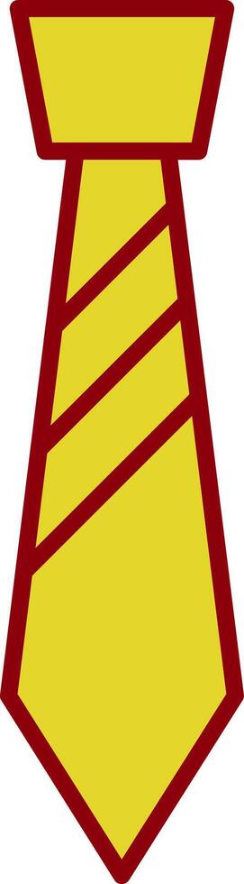 Tie Glyph Curve Icon vector