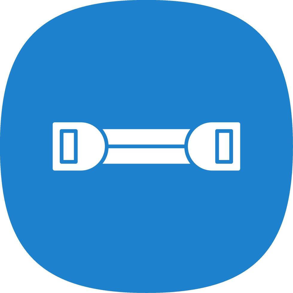 Chest Expander Glyph Curve Icon vector