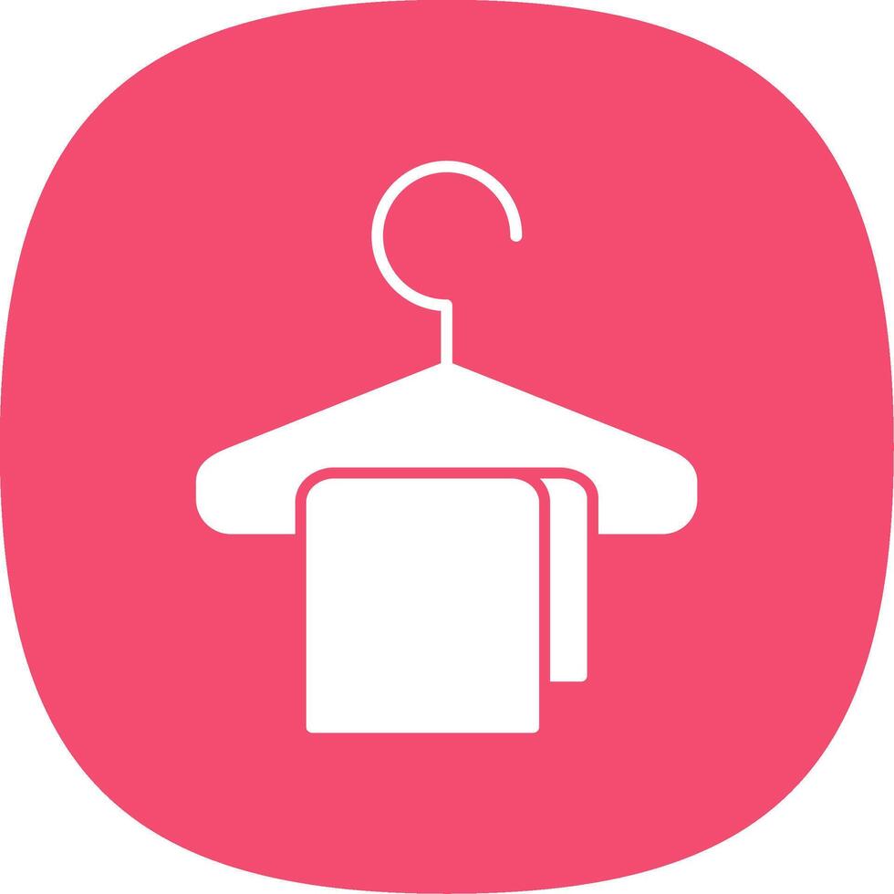 Changing Room Glyph Curve Icon vector