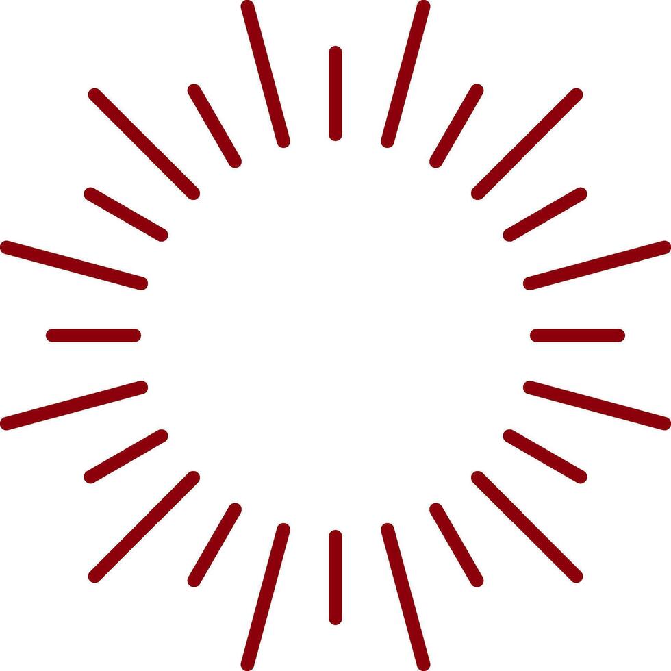 Fireworks Glyph Curve Icon vector