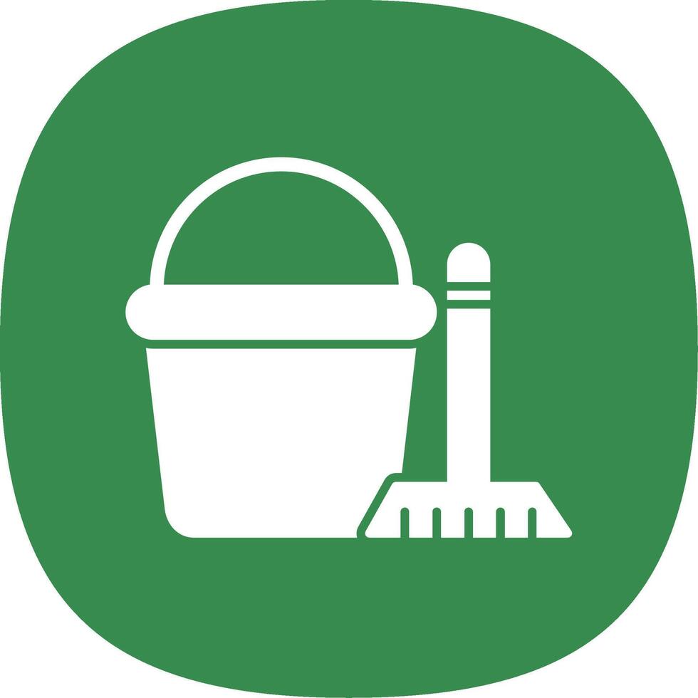 Clean Glyph Curve Icon vector