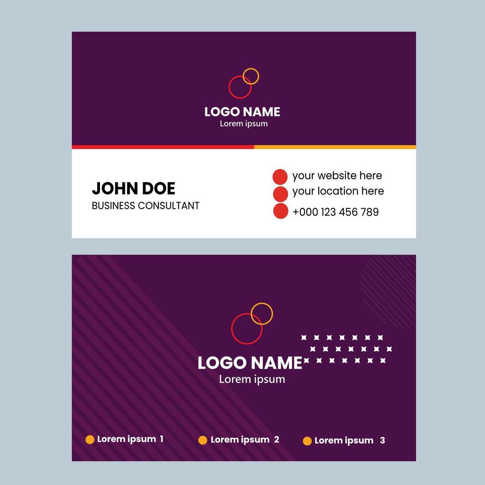 business card design vector