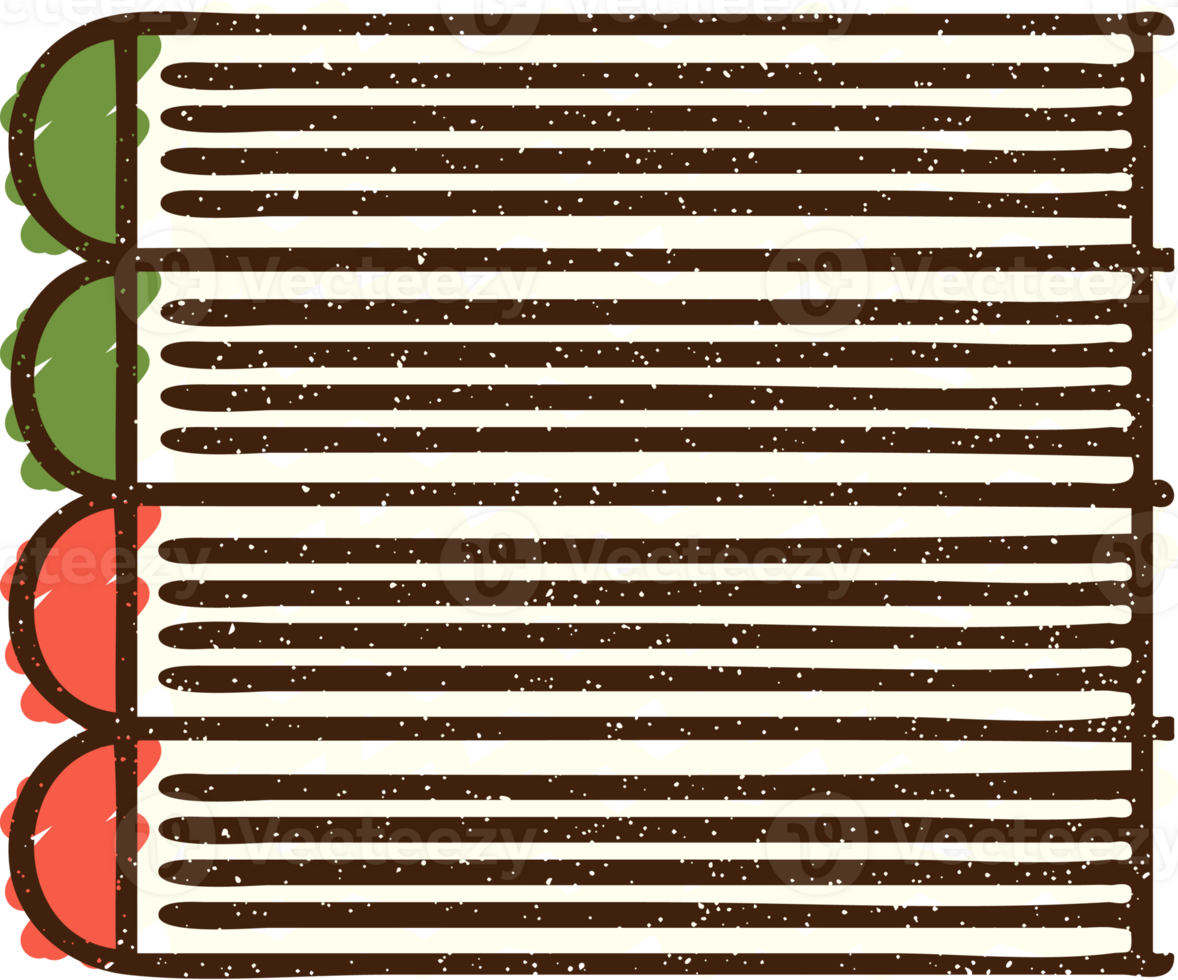 Book Stack Chalk Drawing png