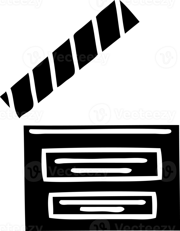 flat symbol director clapper png