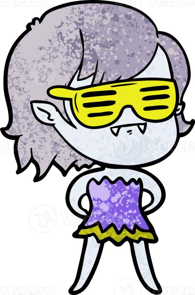 dessin animé fille vampire mort-vivant png