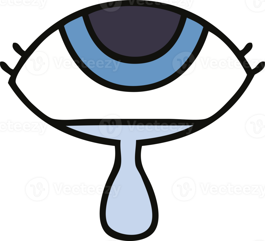 cute cartoon crying eye png